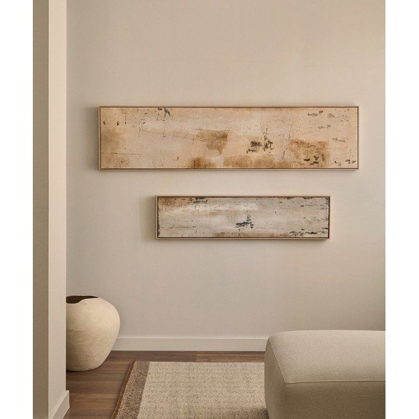 Paveikslas su rėmeliu/tapyba ant drobės 182x47 cm Silpa – Kave Home-image-1