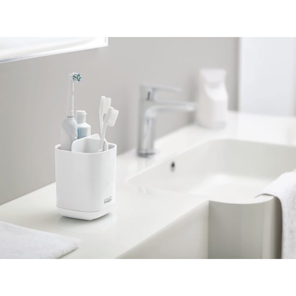 Baltas dantų šepetėlio stovas Joseph Joseph EasyStore-image-1