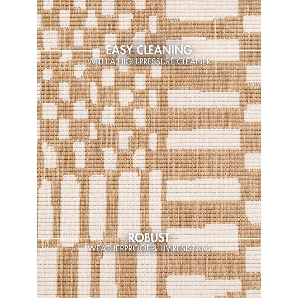 Kreminės spalvos/natūralios spalvos lauko ir vidaus kilimas 120x170 cm Haringey Barkham – Ted Baker-image-3