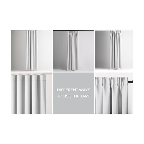 Baltos spalvos pritemdymas (dalinis užtemimas) užuolaida 140x245 cm Kierra – Restilo-image-3