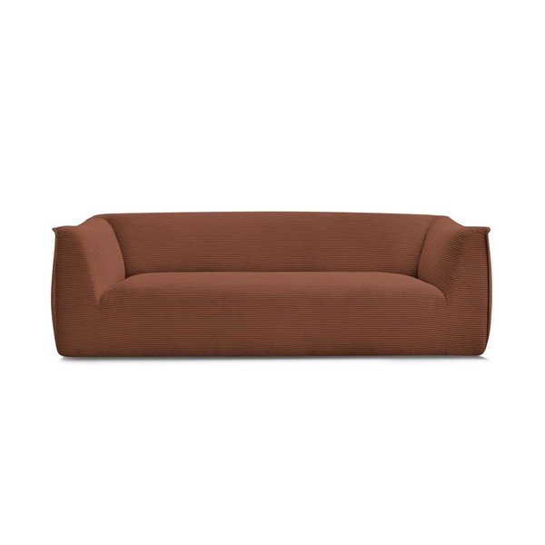 Oranžinės spalvos sofa iš kordinio velveto 242 cm Giorgia – Bobochic Paris