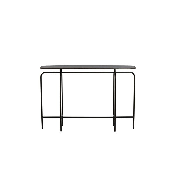 Iš metalo konsolinis staliukas juodos spalvos 30x120 cm Zapala – Light & Living