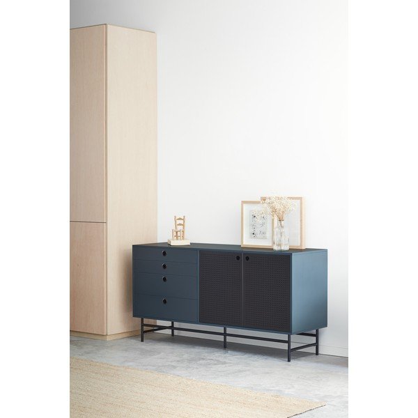 Juodos ir mėlynos spalvos komoda Teulat Punto, 150 cm pločio-image-3