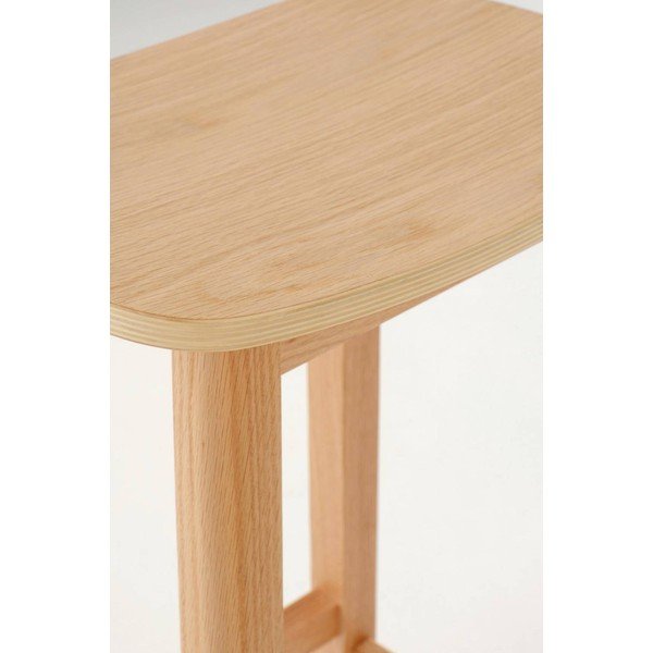 Natūralios spalvos iš ąžuolo masyvo baro taburetė Selene – Jotex-image-4