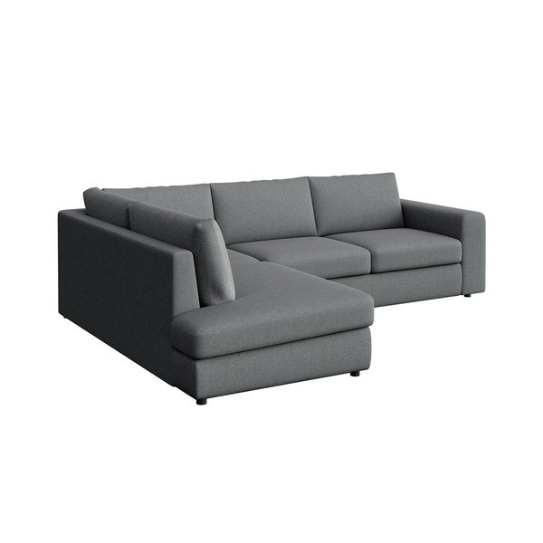 Pilkos spalvos kampinė sofa (su kairiuoju kampu/„L“ formos) Baga – Rodier-image-2