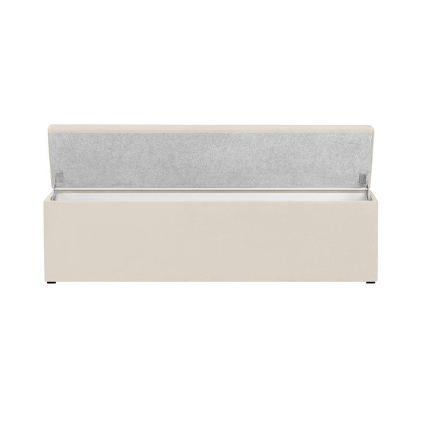 Kreminės spalvos pufas su daiktadėže "Windsor & Co Sofas Nova", 200 x 47 cm-image-2