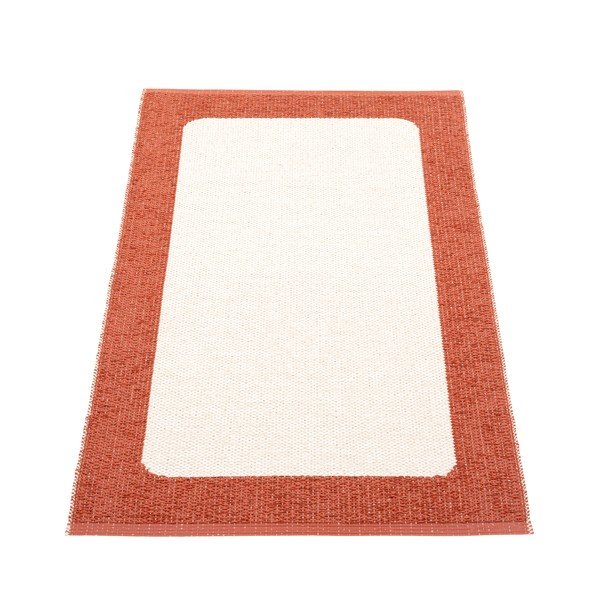 Raudonos plytų spalvos/kreminės spalvos lauko ir vidaus kilimas 70x120 cm Ilda Brick – Pappelina