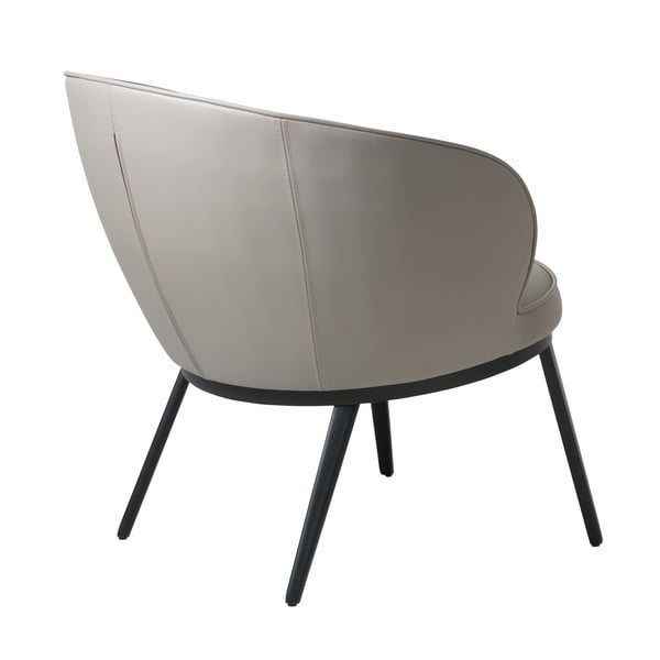Iš dirbtinės odos krėslas pilkos spalvos/smėlio spalvos Gain – Unique Furniture-image-3