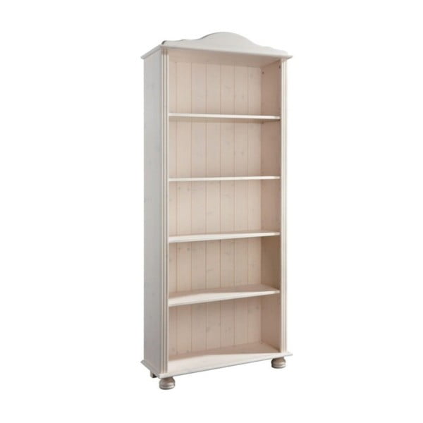 Iš pušies masyvo knygų spinta  baltos spalvos 70x181 cm Ella – Støraa