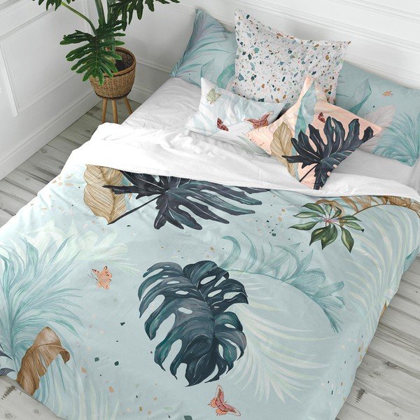 Medvilninis antklodės užvalkalas Happy Friday Basic Tropical, 140 x 200 cm-image-1