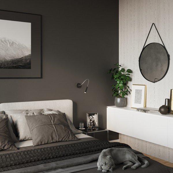 Sieninė lempa juodos spalvos Aludra – Sollux-image-3