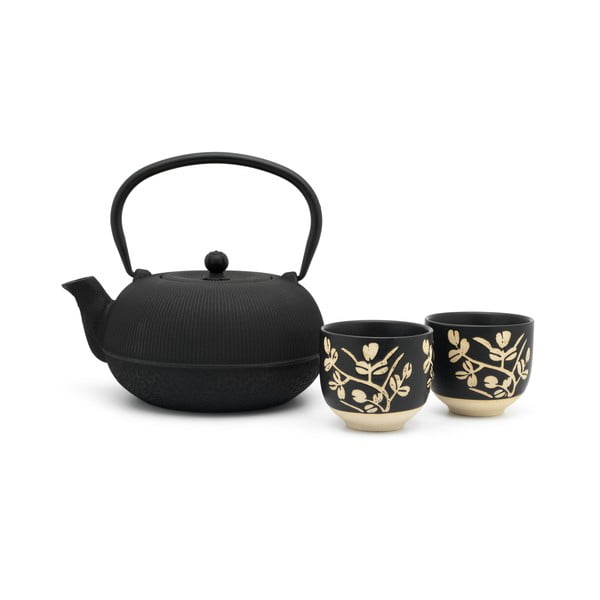 Iš porceliano/iš ketaus arbatos rinkinys juodos spalvos Sichuan – Bredemeijer