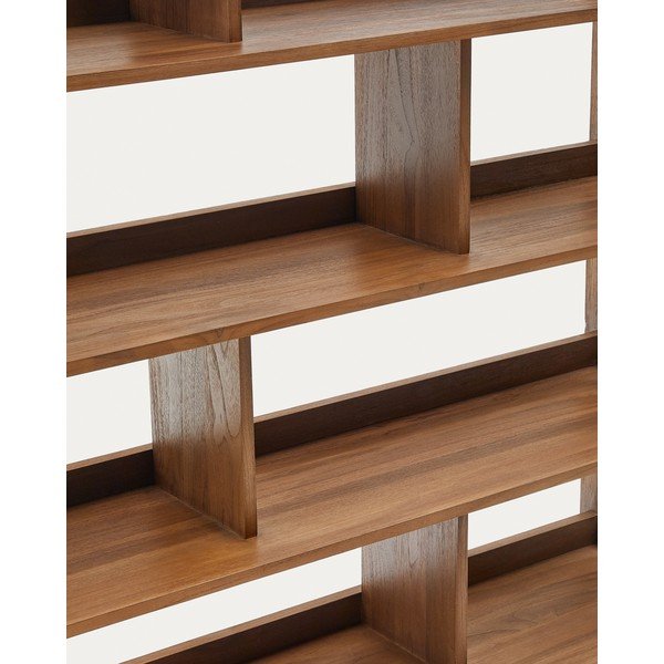 Iš tikmedžio masyvo knygų spinta  natūralios spalvos 150x185 cm Sashi – Kave Home-image-2