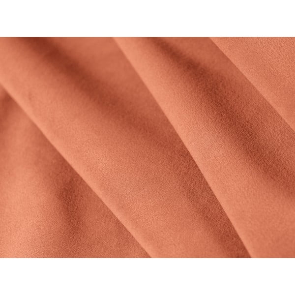 Rožinės spalvos iš velveto kampinė sofa Paolo – Milo Casa-image-4