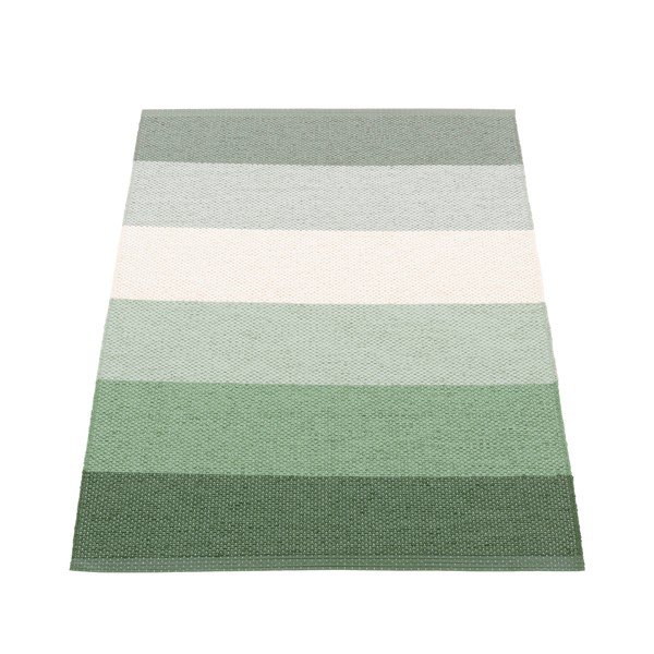 Žalios spalvos/kreminės spalvos lauko ir vidaus kilimas 70x100 cm Molly Woods – Pappelina