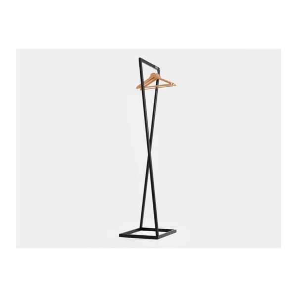 Juoda drabužių kabykla CustomForm Hall, plotis 50 cm-image-2