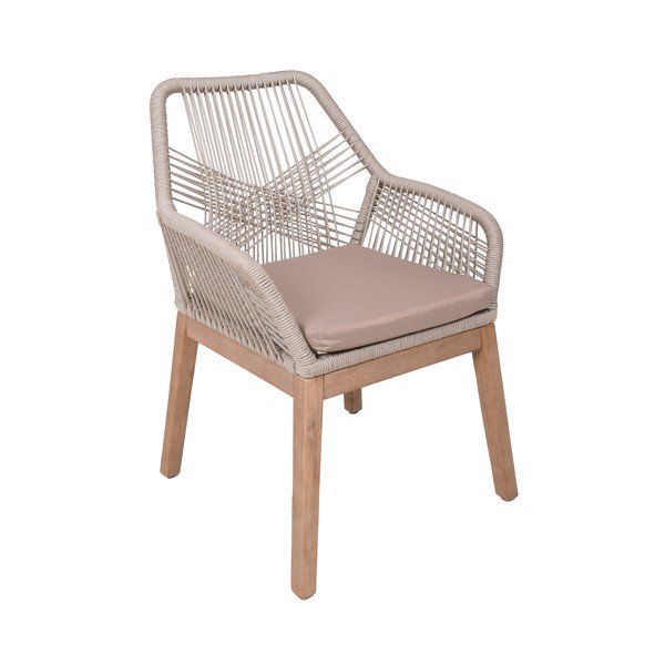 Medžio masyvo sodo kėdė smėlio spalvos Pomona – Garden Pleasure