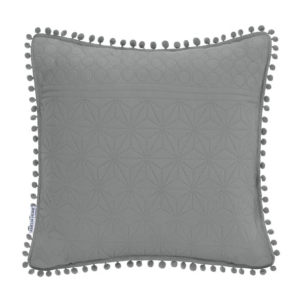 Pilkos spalvos dekoratyvinė pagalvė AmeliaHome Meadore, 45 x 45 cm