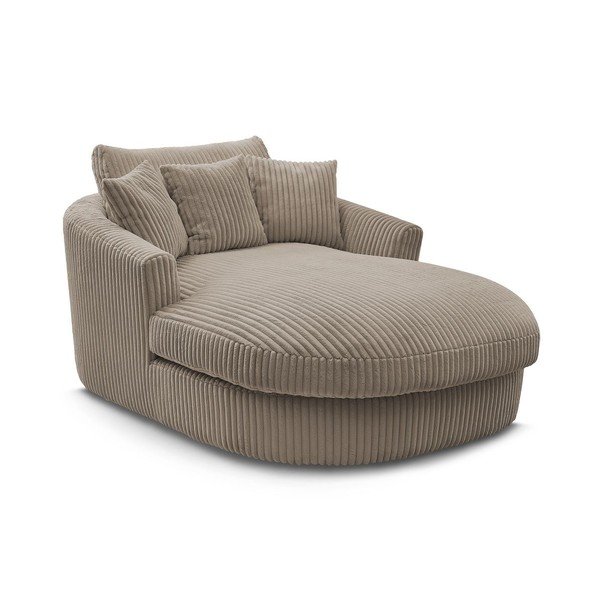 Taupe spalvos krėslas iš kordinio velveto Belem – Bobochic Paris