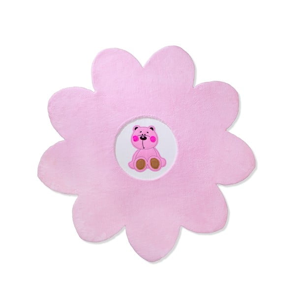 Vaikiškas kilimas Beybis Pink Teddy, 150 cm