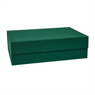 Tamsiai žalios spalvos iš kartono daiktadėžė su dangčiu 45x33x15 cm Hako – OYOY Living Design
