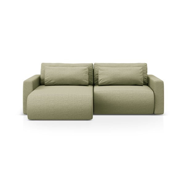 Žalios spalvos sulankstoma/su sandėliavimo vieta kampinė sofa Belfast – Cosmopolitan Design