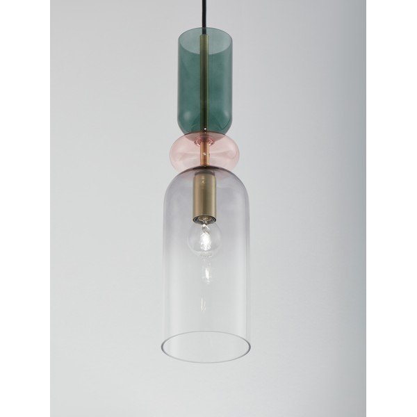 Auksinės spalvos iš stiklo kabantis šviestuvas ø 11 cm Murano – Nova Luce-image-1