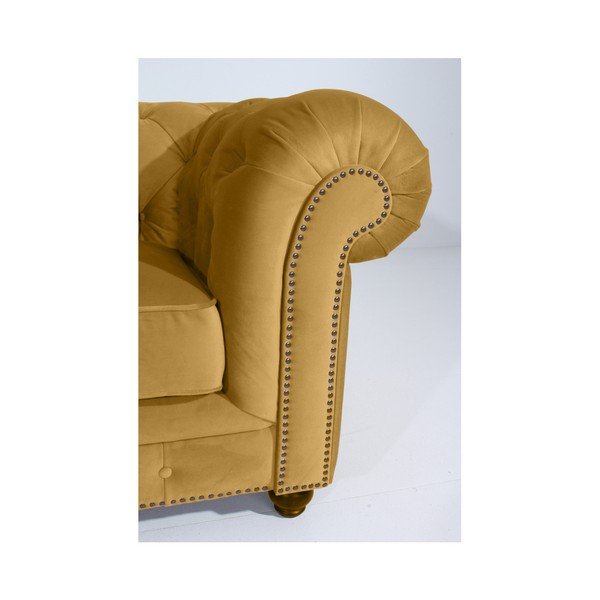 Geltonas "Max Winzer Orleans Velvet" fotelis-image-2