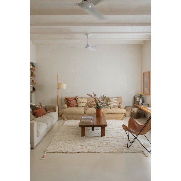 Skalbiamas/rankų darbo iš vilnos kilimas baltos spalvos 170x240 cm Enkang Ivory – Lorena Canals-image-4