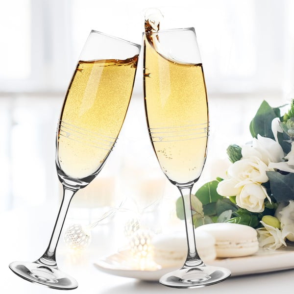 Stiklinės 2 vnt. šampanui 220 ml – Orion-image-1