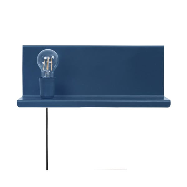 Mėlynas sieninis šviestuvas su lentyna Homemania Decor Shelfie2
