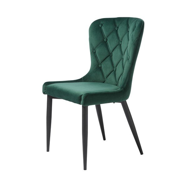 Iš aksomo valgomojo kėdė žalios spalvos Granby – Unique Furniture-image-2