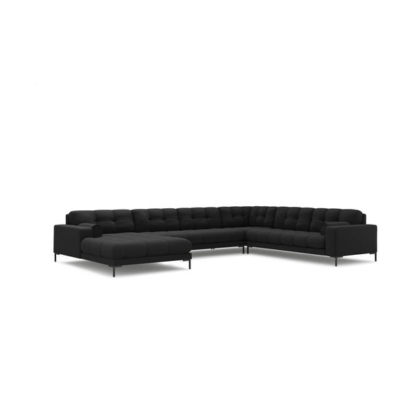 Kampinė sofa tamsiai pilkos spalvos (su dešiniuoju kampu) Bali – Cosmopolitan Design-image-3