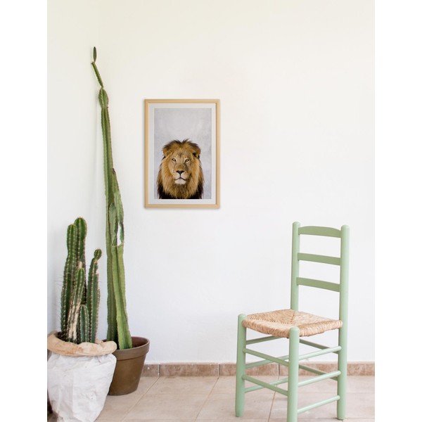 Paveikslas rėmuose Surdic Lion, 30 x 40 cm-image-1