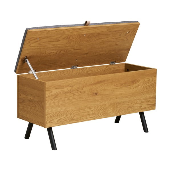 Natūralios spalvos skrynia iš ąžuolo 92x48x33 cm Barco – House Nordic-image-3