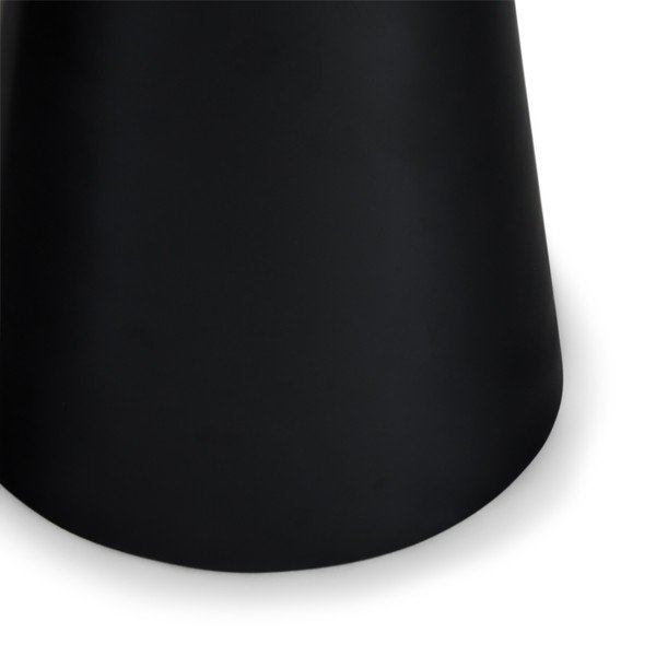 Kavos staliukas juodos spalvos/tamsiai pilkos spalvos su marmuro dekoro stalviršiu ø 45 cm Tango – Furnhouse-image-1