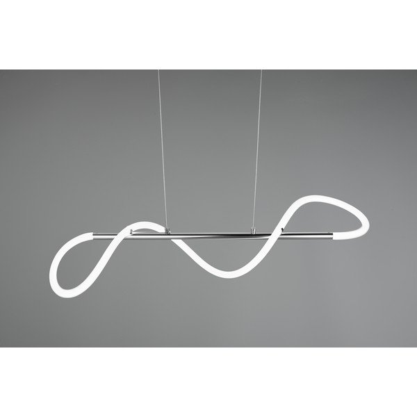 Sidabrinės spalvos iš metalo kabantis šviestuvas LED su pritemdymo funkcija Argos – Reality-image-4