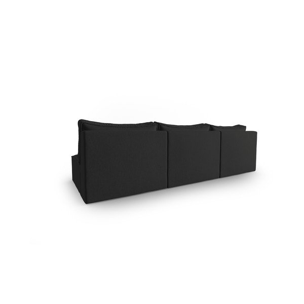 Sofa juodos spalvos 240 cm Mike – Micadoni Home-image-2