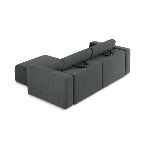 Pilkos spalvos kampinė sofa (su dešiniuoju kampu) Kalea – Makamii-image-4