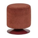 Raudonos spalvos pufas iš boucle Islen – WOOOD
