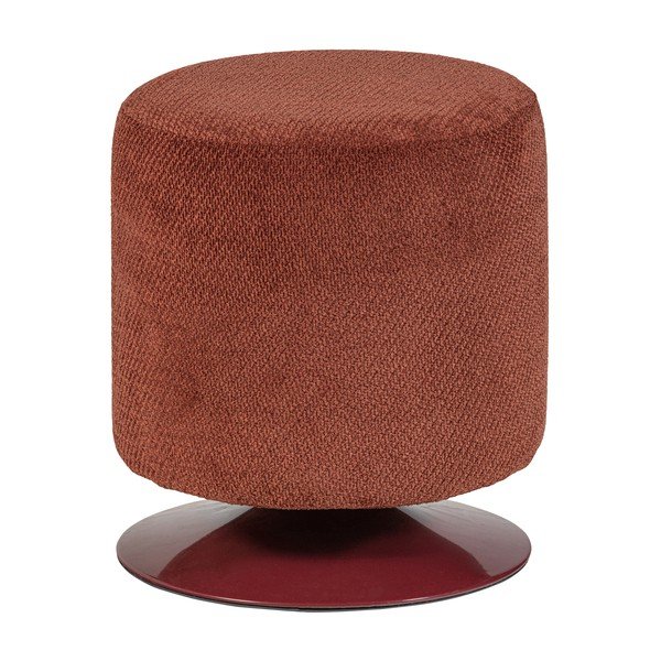 Raudonos spalvos pufas iš boucle Islen – WOOOD