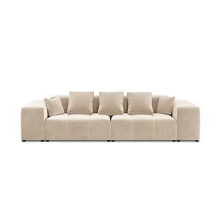 Smėlio spalvos aksominė sofa 320 cm Rome Velvet - Cosmopolitan Design