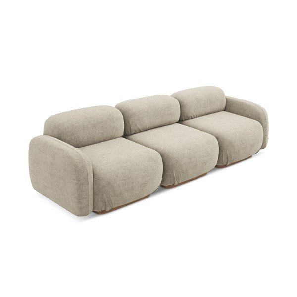 Smėlio spalvos iš boucle sofa 270 cm Ailani – Makamii-image-3