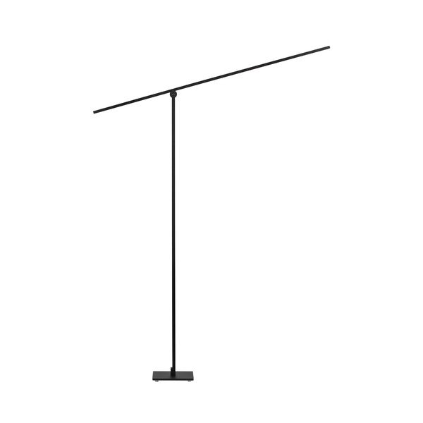 Matinės juodos spalvos iš metalo pastatomas šviestuvas LED su sulankstoma konstrukcija/su pritemdymo funkcija (aukštis 144 cm) Tenso – Nova Luce