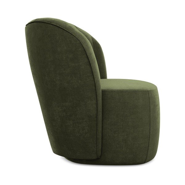 Žalios spalvos krėslas iš šenilinio audinio Keloa – Makamii-image-2