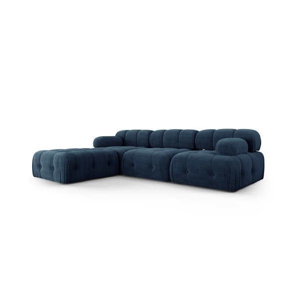 Kampinė sofa tamsiai mėlynos spalvos Ferento – Cosmopolitan Design-image-2