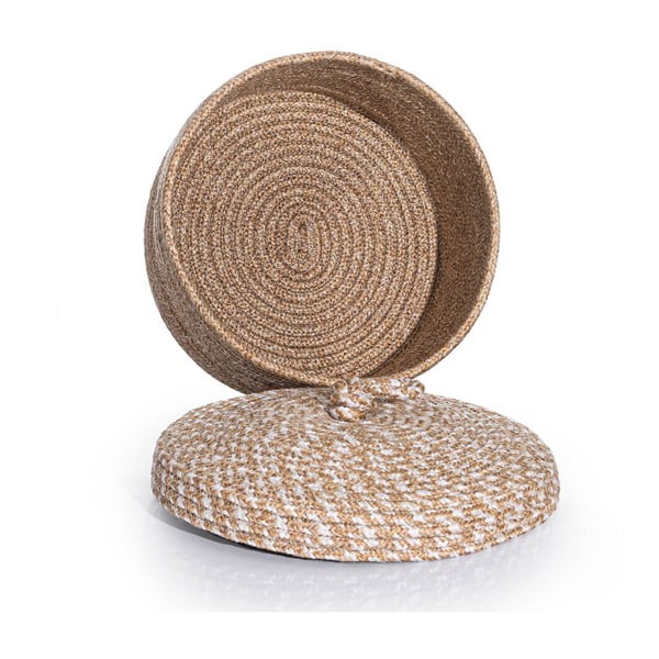 Medžiaginė dekoratyvinė laikymo dėžė su dangčiu - Mioli Decor-image-2