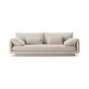 Iš velveto sofa baltos spalvos 220 cm Torino – Micadoni 