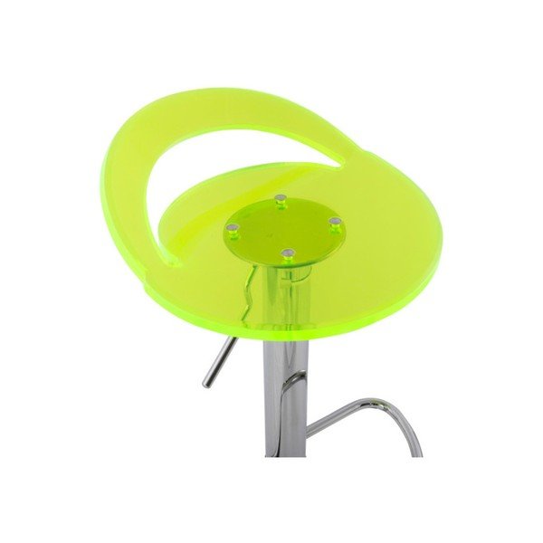Neoninės žalios spalvos "Kokoon Ghost" baro kėdė-image-1
