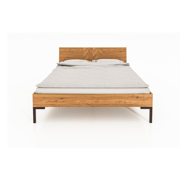 Ąžuolinė dvigulė lova 140x200 cm Abies 2 - The Beds-image-4